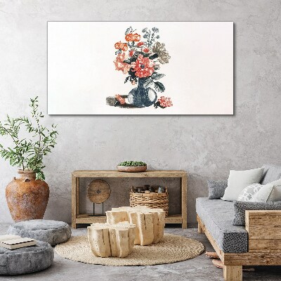 Obraz Canvas Kwiatowa kompozycja w wazonie