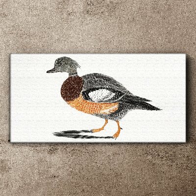 Obraz Canvas Kaczka w stylu graficznym