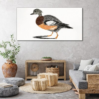 Obraz Canvas Kaczka w stylu graficznym