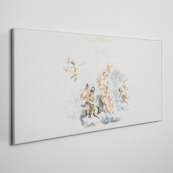 Obraz Canvas Anioły w chmurach