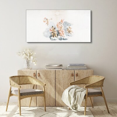 Obraz Canvas Anioły w chmurach