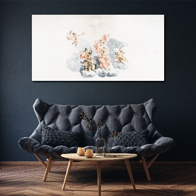 Obraz Canvas Anioły w chmurach