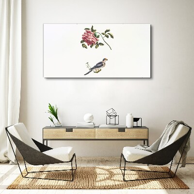 Obraz Canvas Zwierzę Ptak Oddział Kwiat