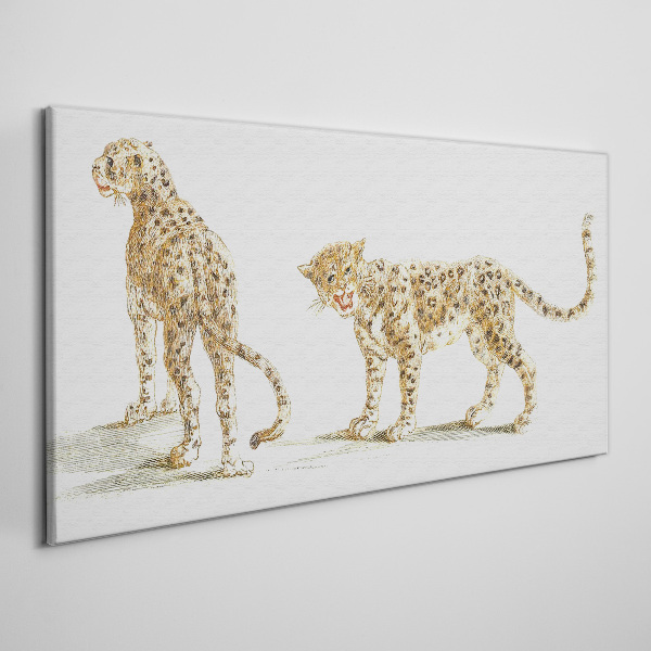 Obraz na Płótnie Leopardzi w ruchu
