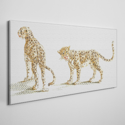 Obraz na Płótnie Leopardzi w ruchu
