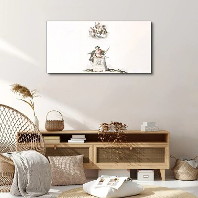 Obraz Canvas Mitologiczne inspiracje w pastelowych tonach