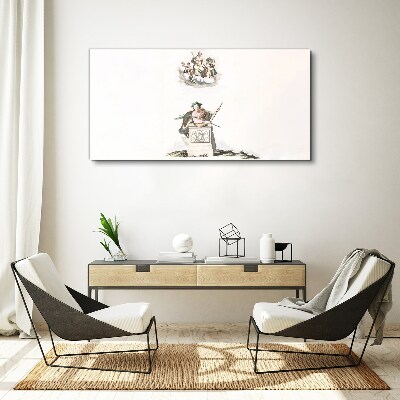 Obraz Canvas Mitologiczne inspiracje w pastelowych tonach
