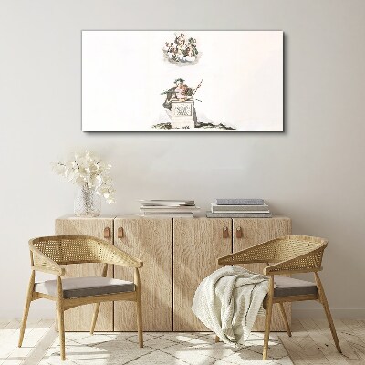 Obraz Canvas Mitologiczne inspiracje w pastelowych tonach