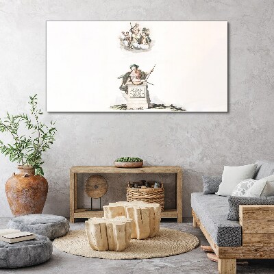 Obraz Canvas Mitologiczne inspiracje w pastelowych tonach