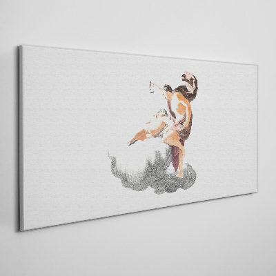 Obraz Canvas Anioł na chmurze