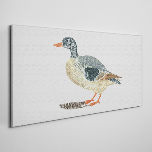 Obraz Canvas Kaczka w pastelowych odcieniach