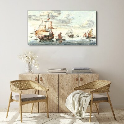 Obraz Canvas Rejs historycznych żaglowców