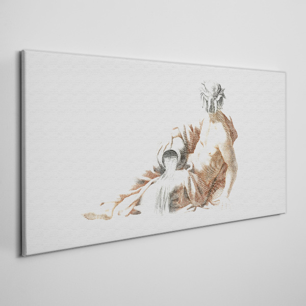 Obraz Canvas Mitologiczny mężczyzna z dzbanem