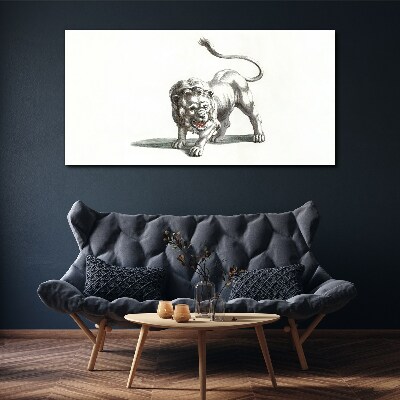 Obraz Canvas Rysunek Zwierzę Kot Lew