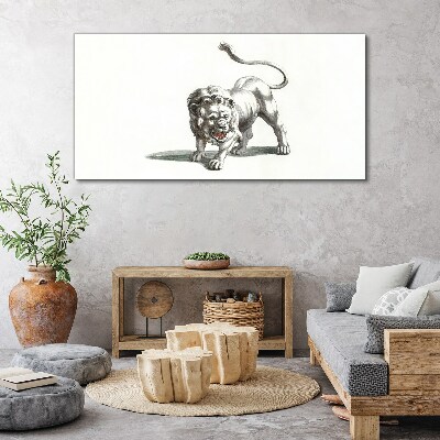 Obraz Canvas Rysunek Zwierzę Kot Lew