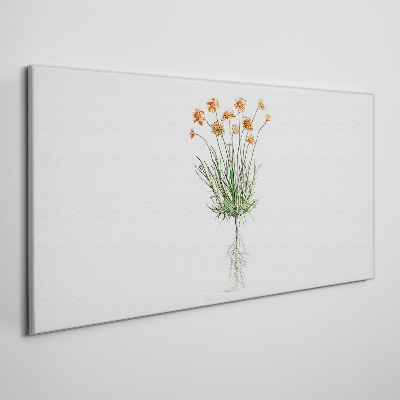 Obraz Canvas Kwiaty z korzeniami