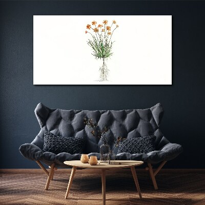 Obraz Canvas Kwiaty z korzeniami