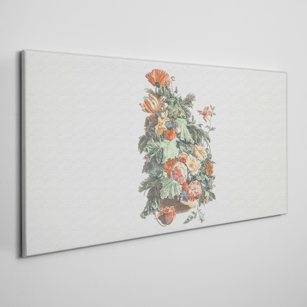 Obraz Canvas Kwiatowa kompozycja w wazonie