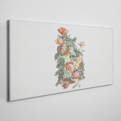Obraz Canvas Kwiatowa kompozycja w wazonie