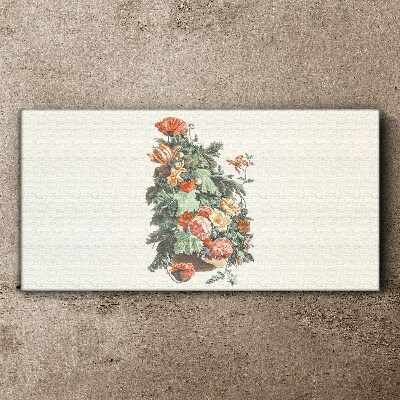Obraz Canvas Kwiatowa kompozycja w wazonie