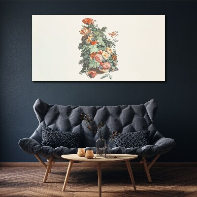Obraz Canvas Kwiatowa kompozycja w wazonie