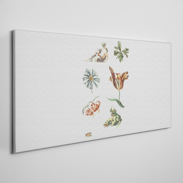 Obraz Canvas Kwiatowe inspiracje w delikatnej kolorystyce