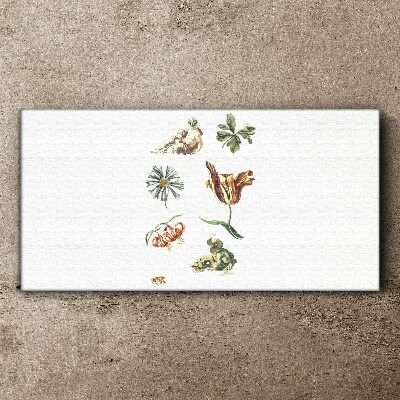 Obraz Canvas Kwiatowe inspiracje w delikatnej kolorystyce