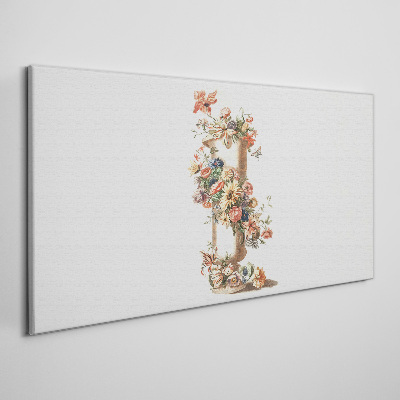 Obraz Canvas Kwiatowy wazon z motywem natury