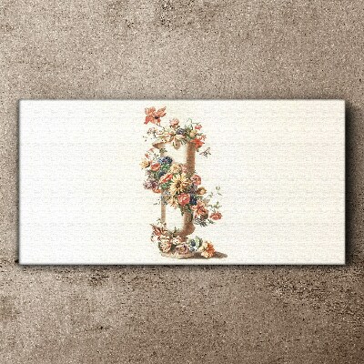 Obraz Canvas Kwiatowy wazon z motywem natury