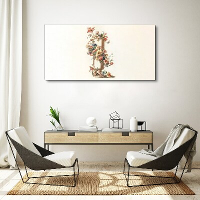 Obraz Canvas Kwiatowy wazon z motywem natury