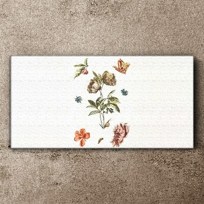 Obraz Canvas Kwiatowe motywy w pastelowych odcieniach
