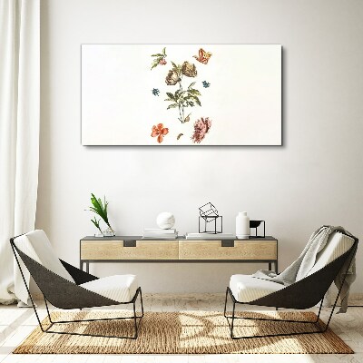 Obraz Canvas Kwiatowe motywy w pastelowych odcieniach