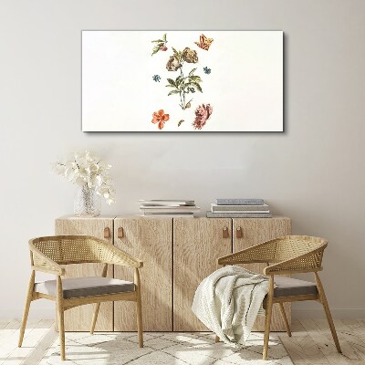 Obraz Canvas Kwiatowe motywy w pastelowych odcieniach