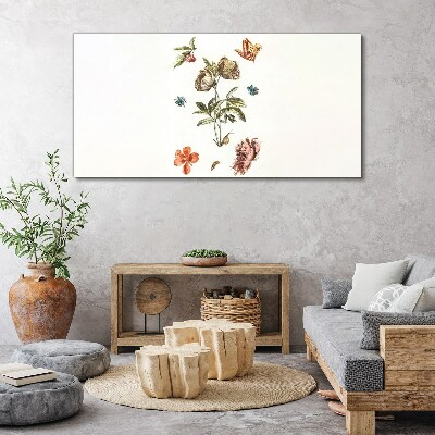 Obraz Canvas Kwiatowe motywy w pastelowych odcieniach
