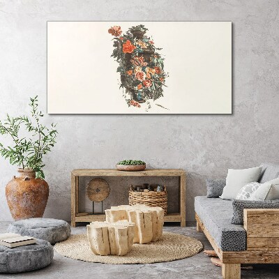 Obraz na Płótnie wazon kwiaty rośliny