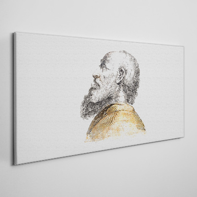 Obraz na Płótnie Portret mężczyzny z brodą