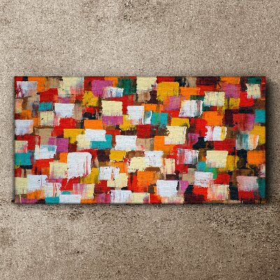 Obraz Canvas Kolorowy mozaikowy wzór abstrakcyjny
