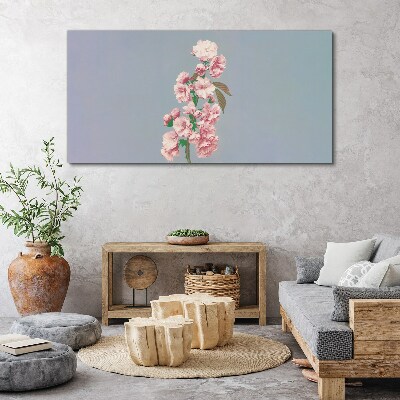 Obraz Canvas Kwiatowy pejzaż w pastelowych odcieniach