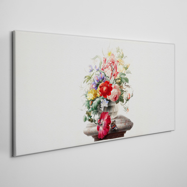 Obraz Canvas Kwiatowa kompozycja w wazonie