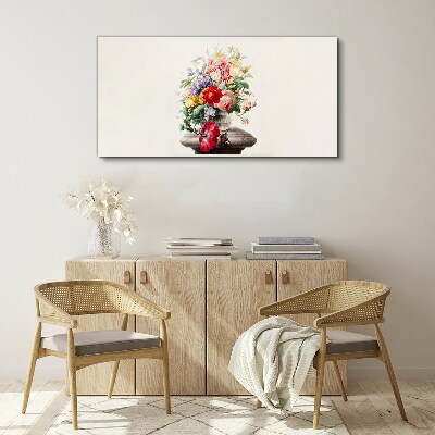 Obraz Canvas Kwiatowa kompozycja w wazonie