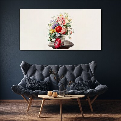 Obraz Canvas Kwiatowa kompozycja w wazonie