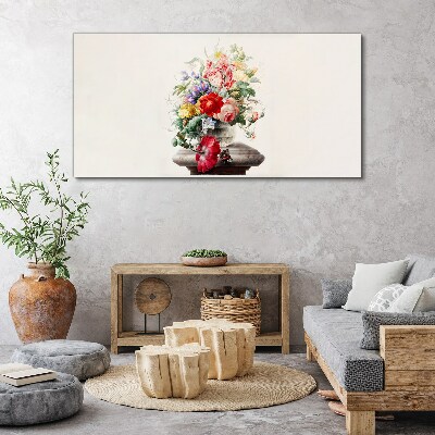 Obraz Canvas Kwiatowa kompozycja w wazonie