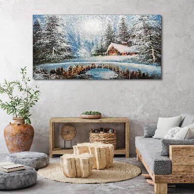 Obraz Canvas Zima Śnieg las Natura