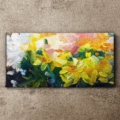 Obraz Canvas Wiosenne kwiaty w intensywnych kolorach