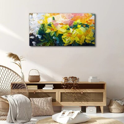 Obraz Canvas Wiosenne kwiaty w intensywnych kolorach
