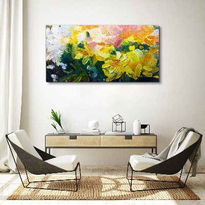 Obraz Canvas Wiosenne kwiaty w intensywnych kolorach