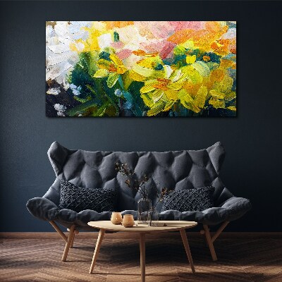 Obraz Canvas Wiosenne kwiaty w intensywnych kolorach