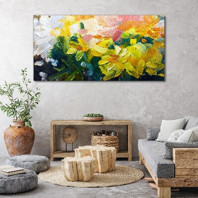 Obraz Canvas Wiosenne kwiaty w intensywnych kolorach