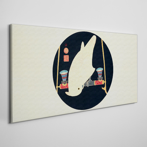 Obraz Canvas Rybia Harmonia w Księżycowej Nocy
