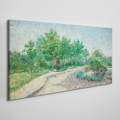 Obraz Canvas Letni spacer w ogrodzie